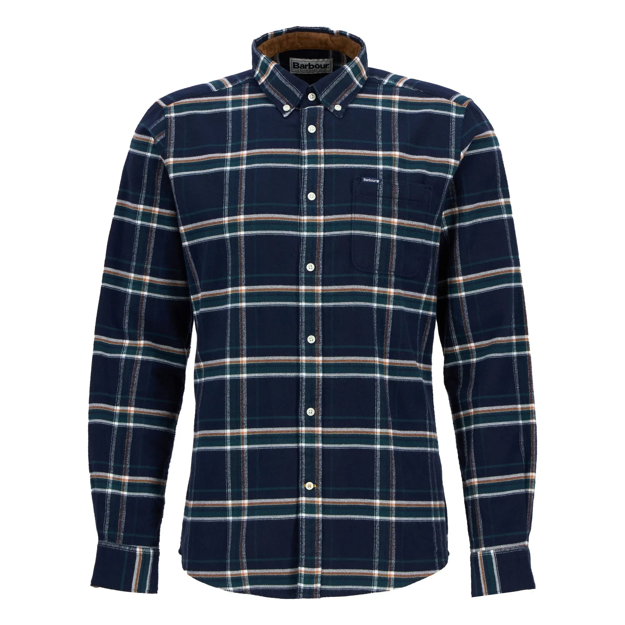 Barbour - Ronan Kareli Gömlek | Petrol Mavisi