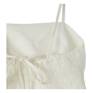 Fabula - Volanlı Crop Top | Beyaz