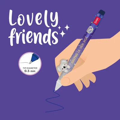 Legami - Stift mit "Sleeping la Vida Loca" Koala Tierfigur - Süße Freunde