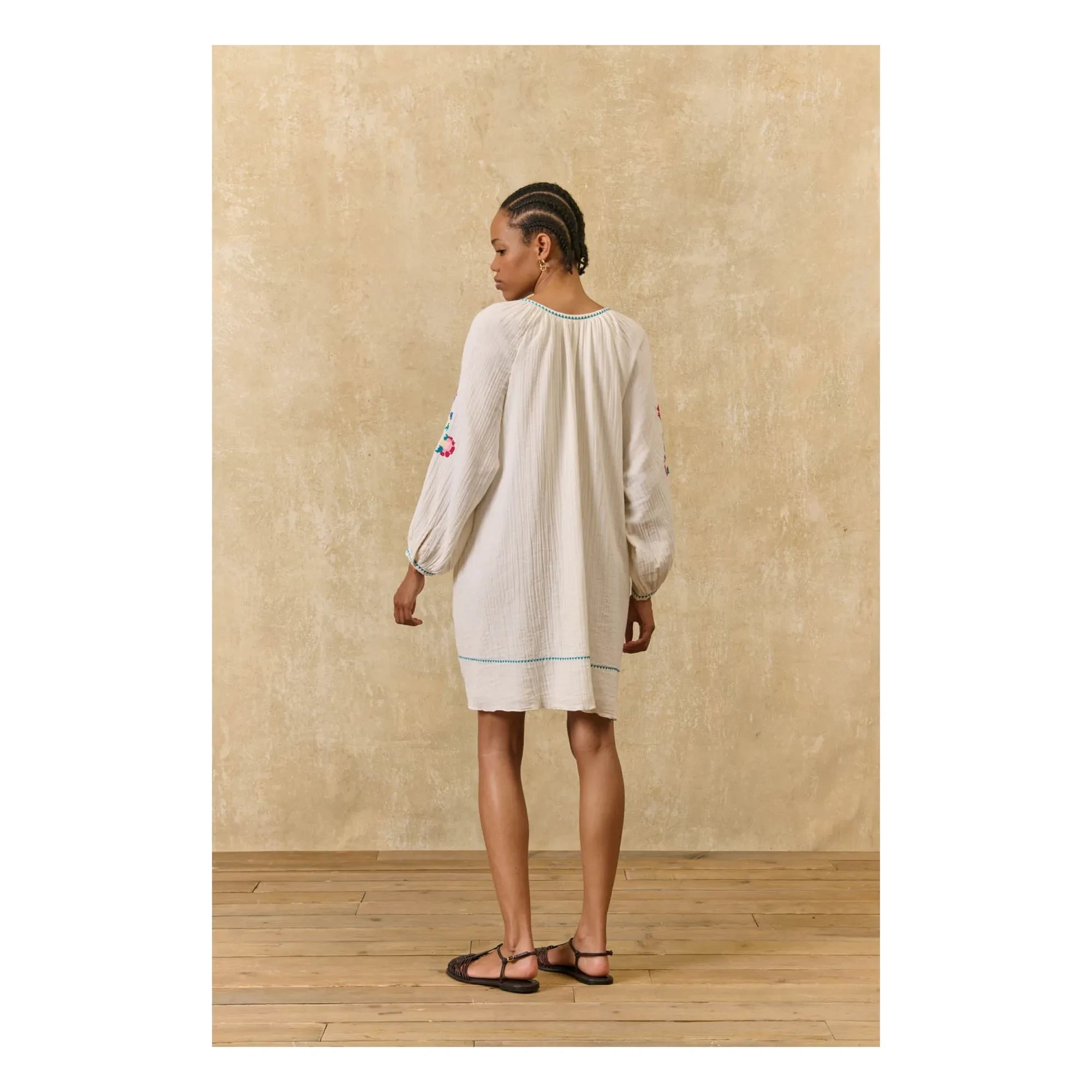 Louise Misha - Bio-Baumwollkleid Janicianne | Weiß