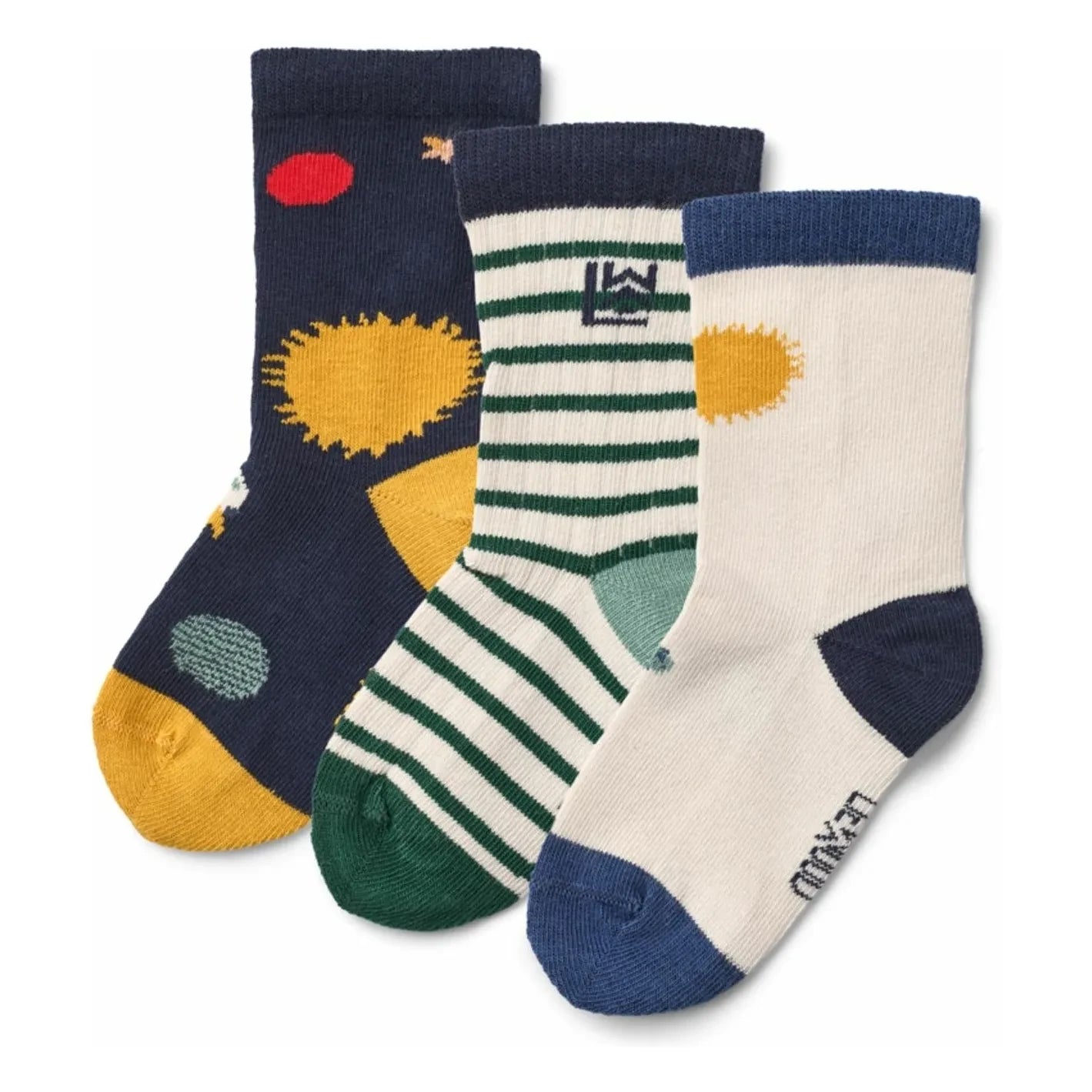 Liewood – 3er-Pack Silas Socken | Marineblau