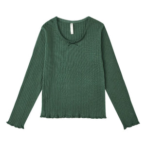 Rylee + Cru - Mini Ribbed T-Shirt | Green