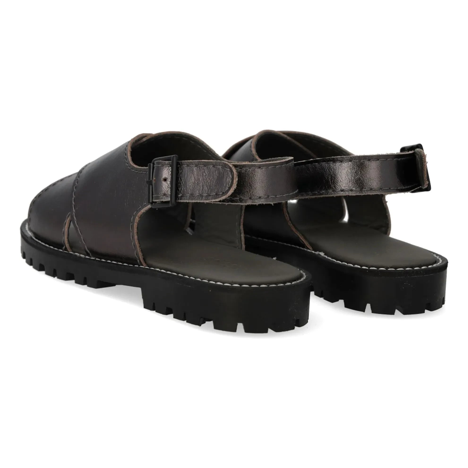 Angulus - Sandalen mit Überkreuzriemen | Schwarz