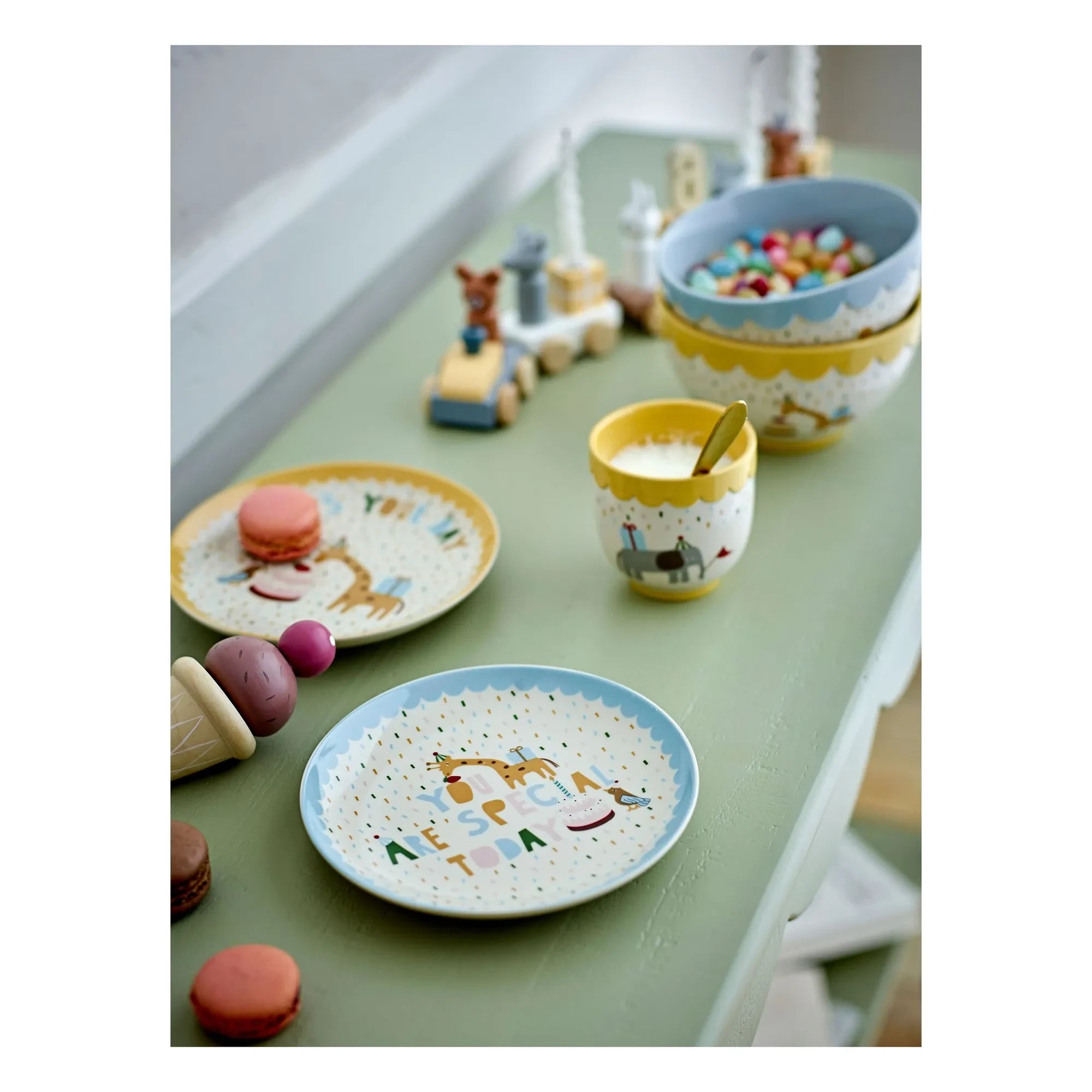 Bloomingville Mini - Celebrate Trinkglas | Gelb