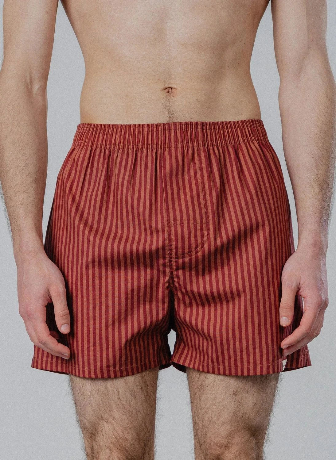 Pockies - Striped Boxer Shorts | Red Ochre