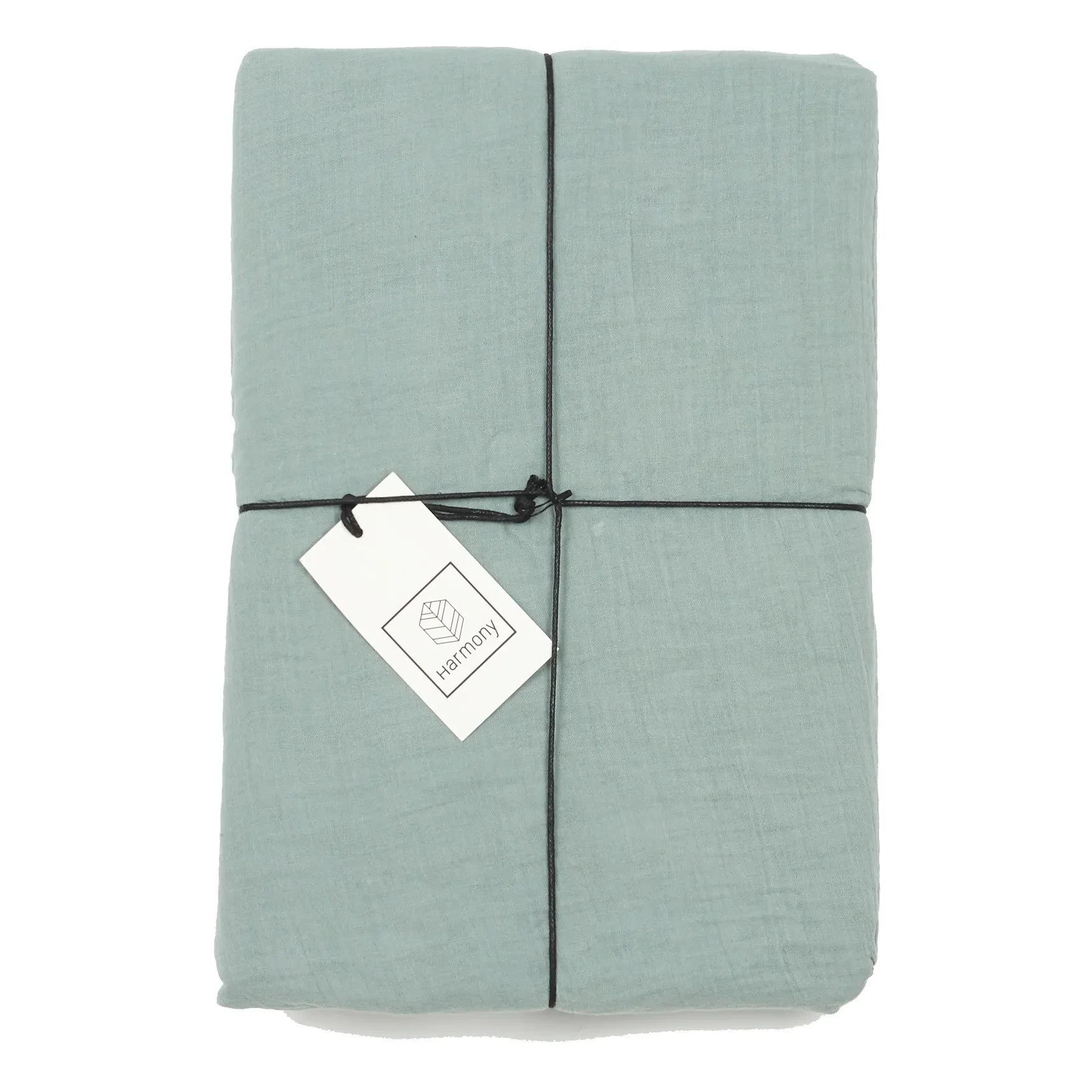Haomy - Dili Baumwoll-Voile-Bettbezug | Celadon