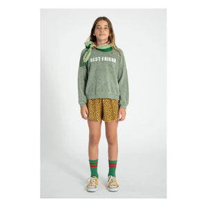 Piupiuchick - Best Friend Organic Cotton Towel Sweatshirt | Dark Green