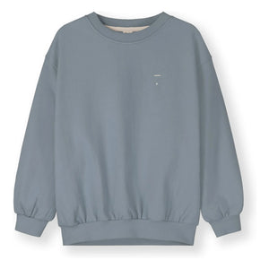 Gray Label - Oversize organik pamuklu sweatshirt | Buz Mavisi