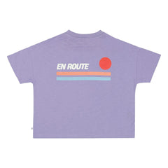 Jenest - Oversize T-shirt Ben En Route Organik pamuk | Mor