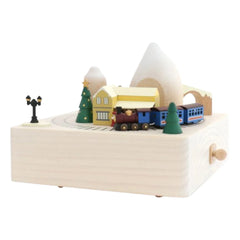 Wooderful Life - Winter Train Wooden Music Box
