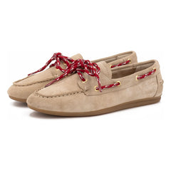 Toral - Kimana Suede Boat Shoes | Dark Tortoise Brown