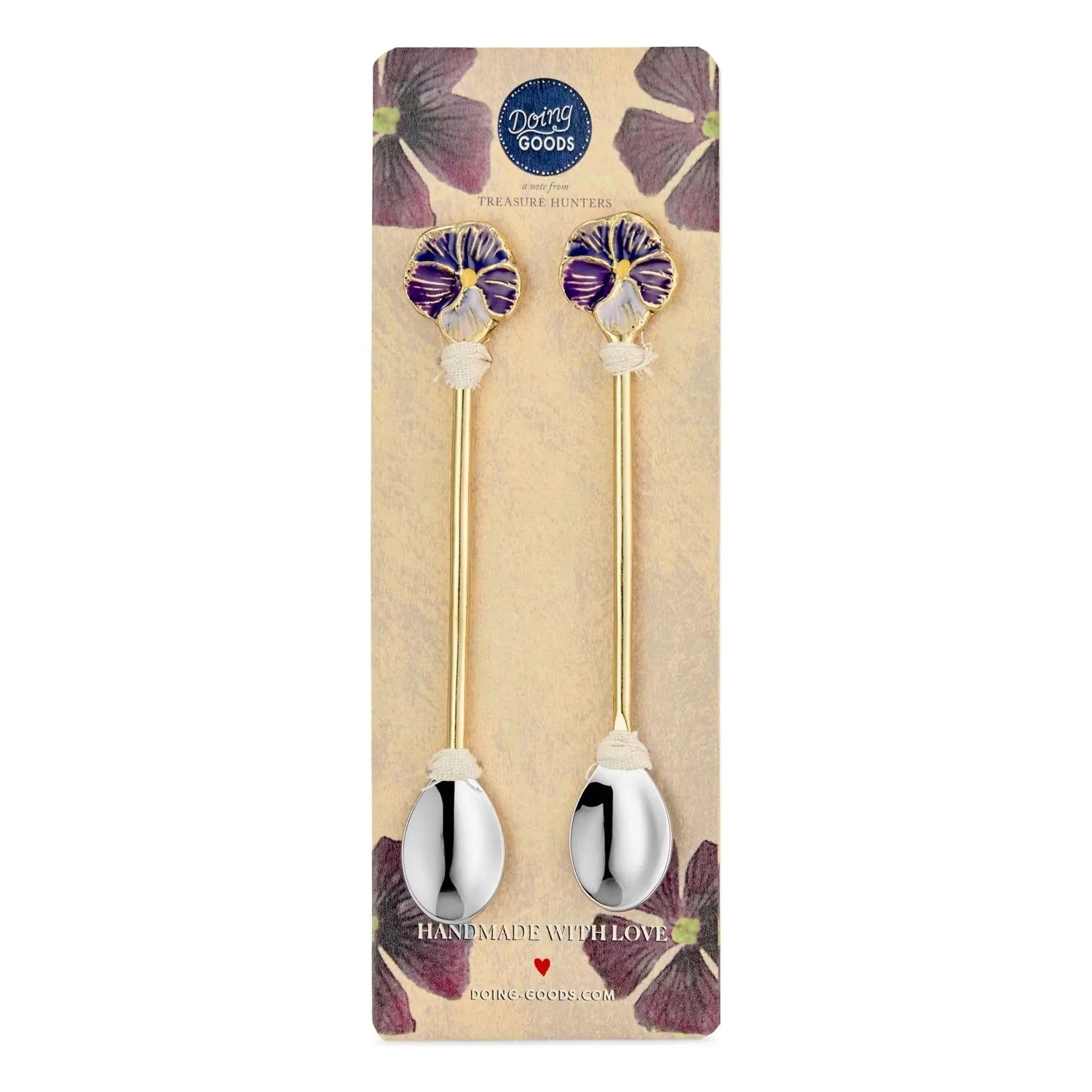 Doing Goods - Valery Violet Kaşık Seti - 2'li | Mor