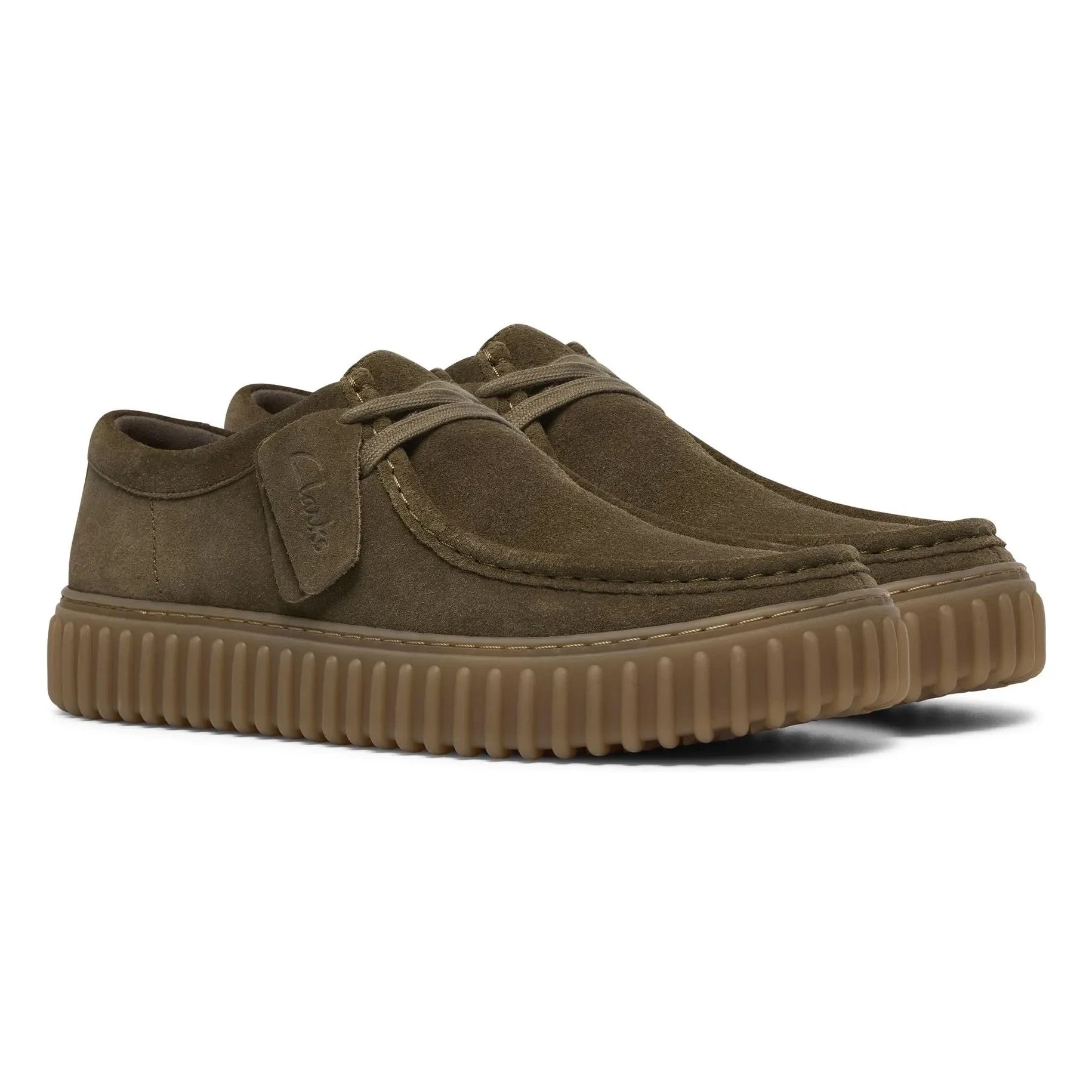 Clarks - Torhill Lo Shoes | Dark Green