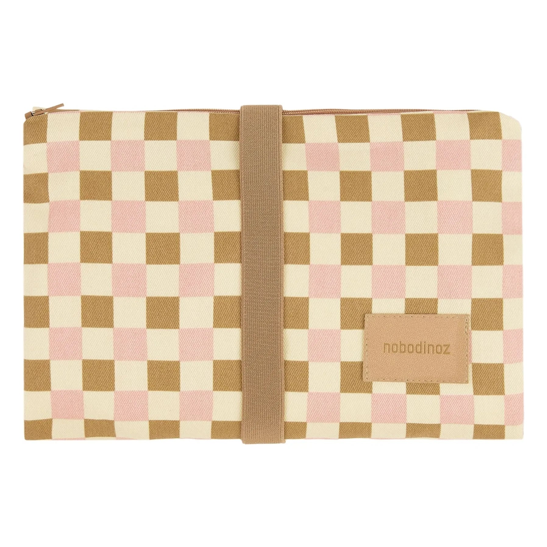 Nobodinoz - Hyde Park Mosaic travel changing mat | Pink
