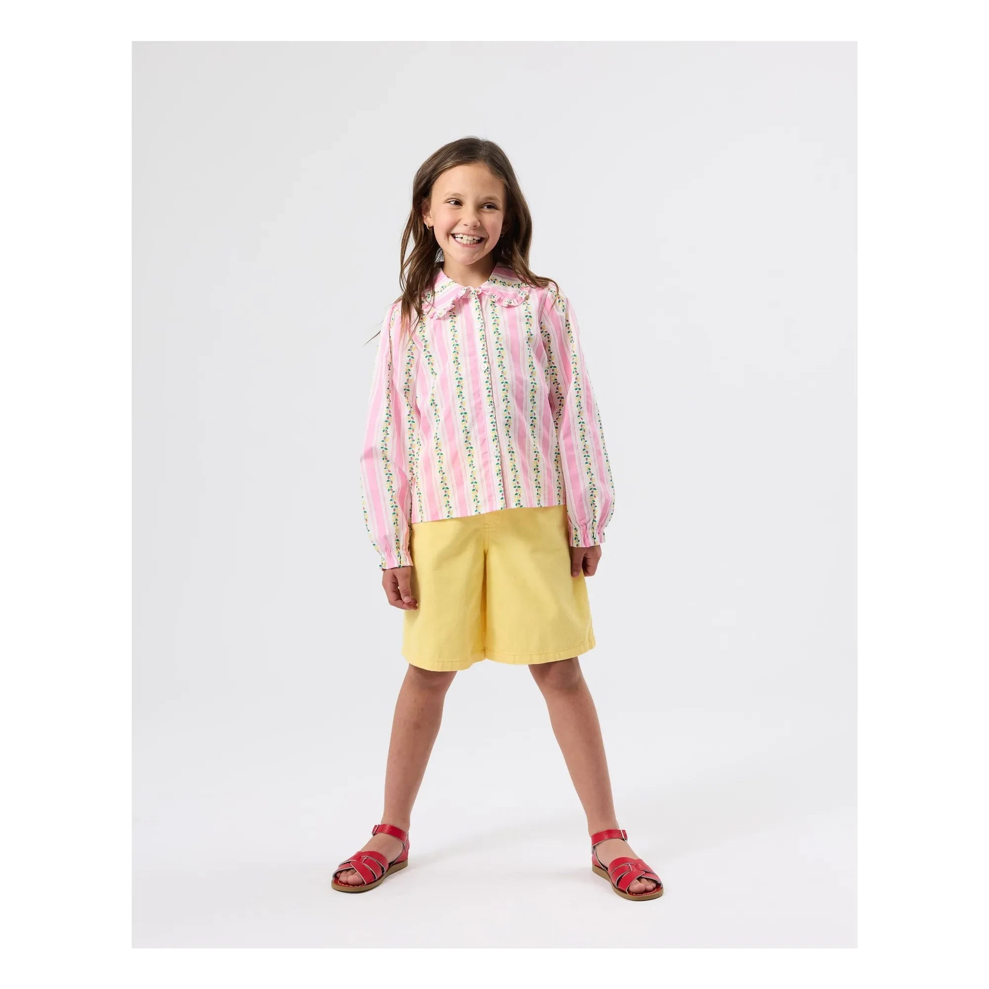 Goldie + Ace - Plain Denim Shorts | Yellow