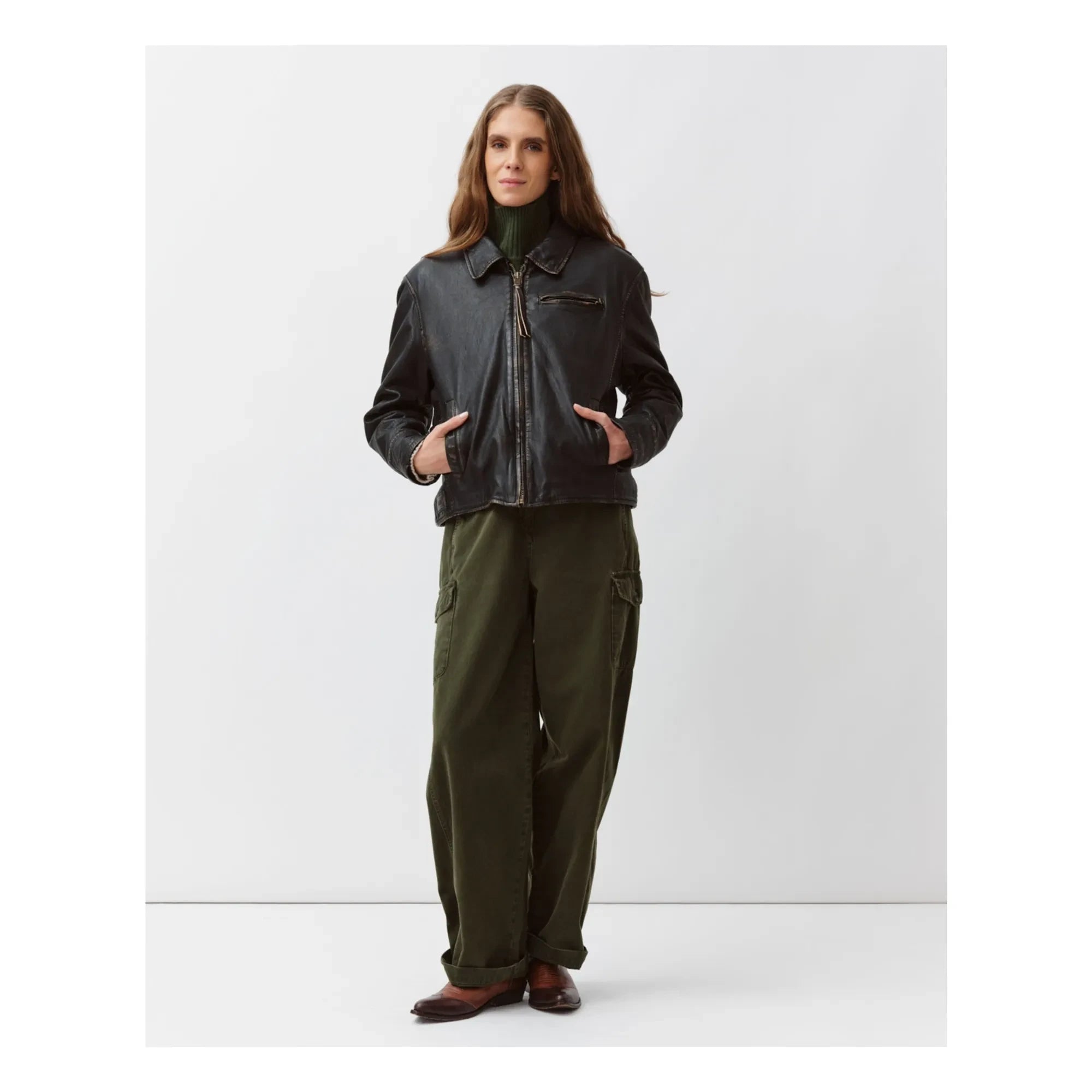 Diega - Baristo Mouton ceket | Siyah