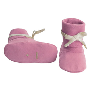 Gray Label - Organic Cotton Knotted Booties | Pink