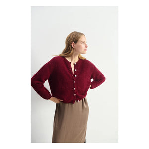 American Vintage - Vitow Alpaka Hırka | Cherry Wood
