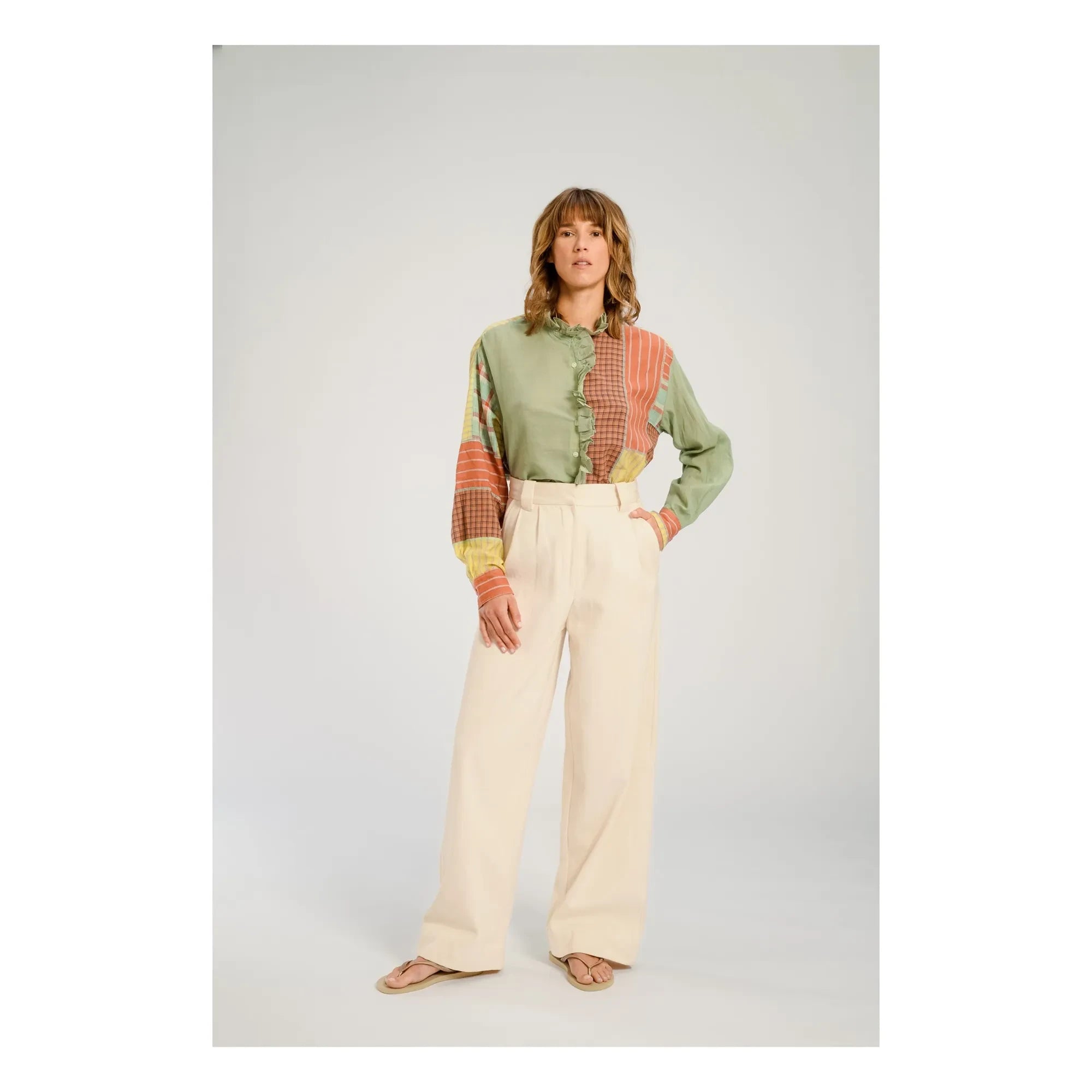 Virginie de Vinster - Udaipur-Bluse | Grün