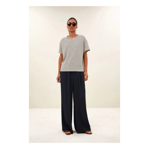 By Bar - Mace Striped T-shirt | Dark Blue