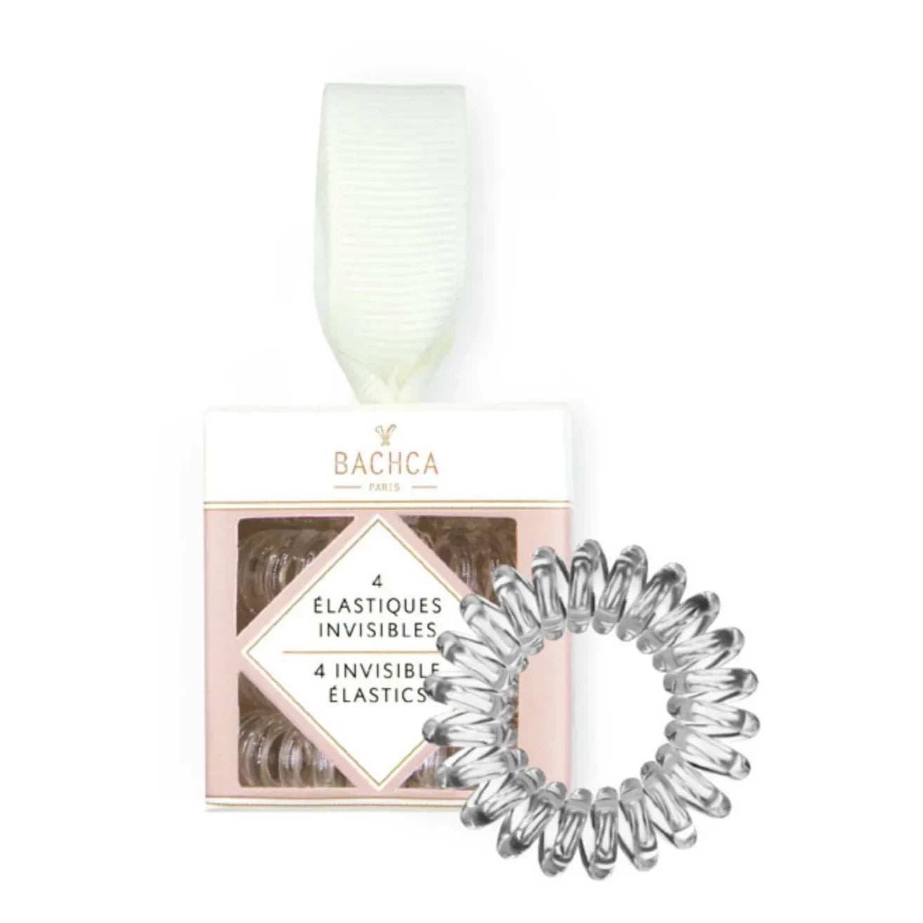 Bachca - Görünmez Spiral Saç Lastikleri - 4'lü Set
