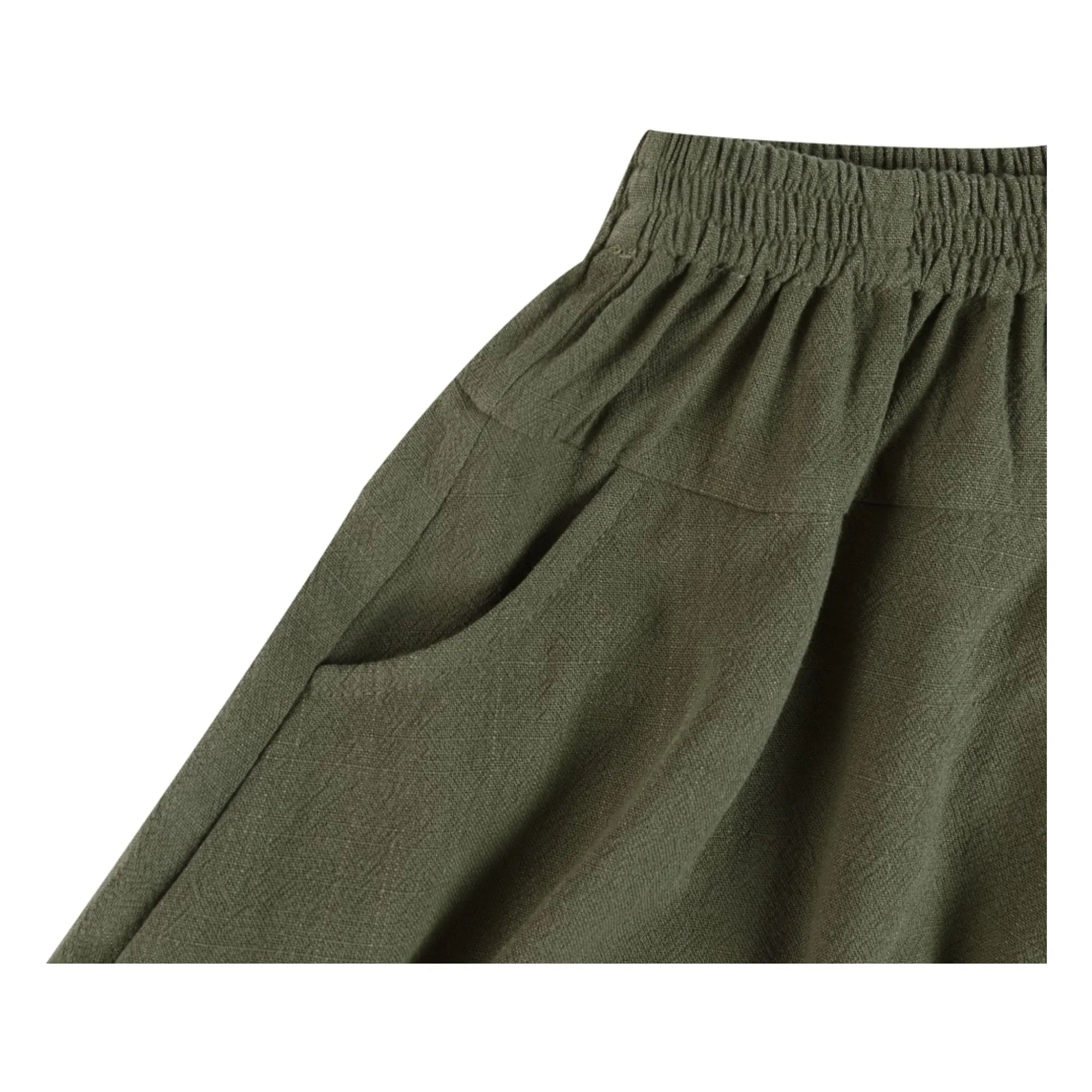 Donsje - Mazena Leinenshorts | Dunkelkhaki