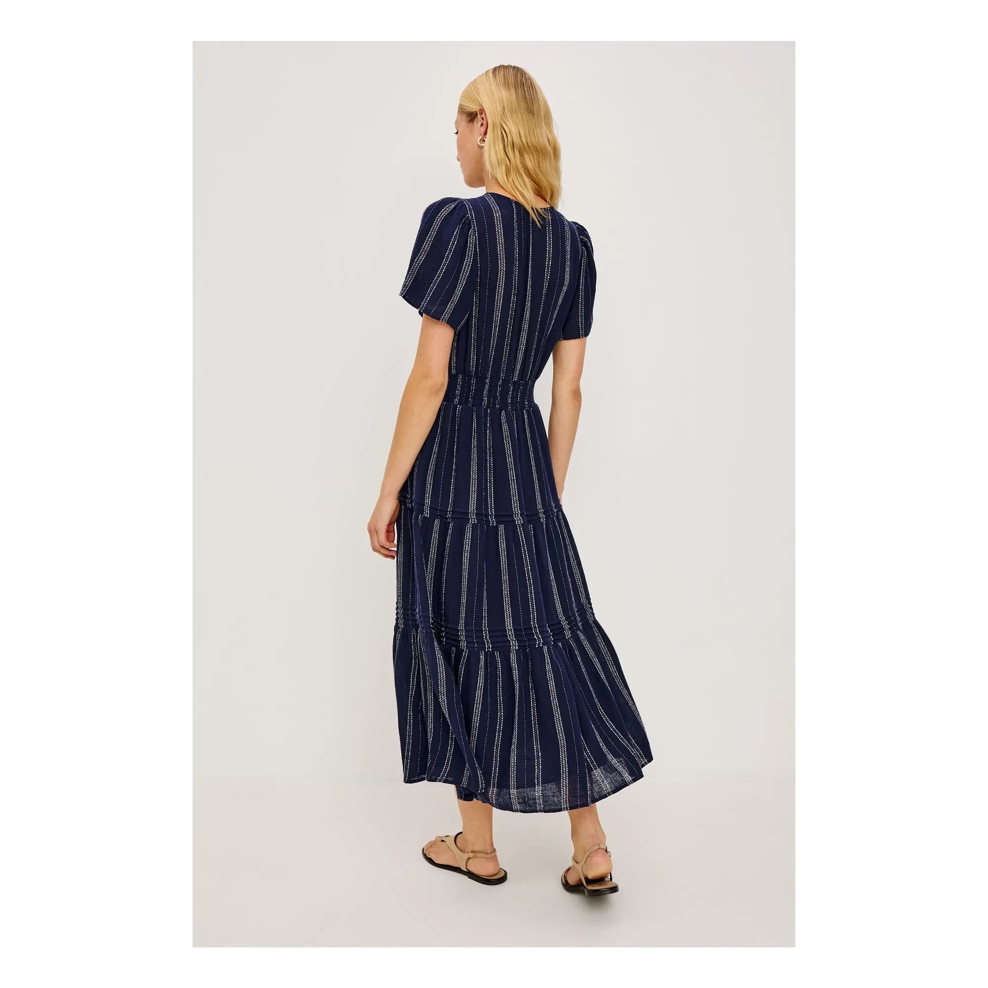 Rails - Cannes Gestreiftes Kleid | Marineblau