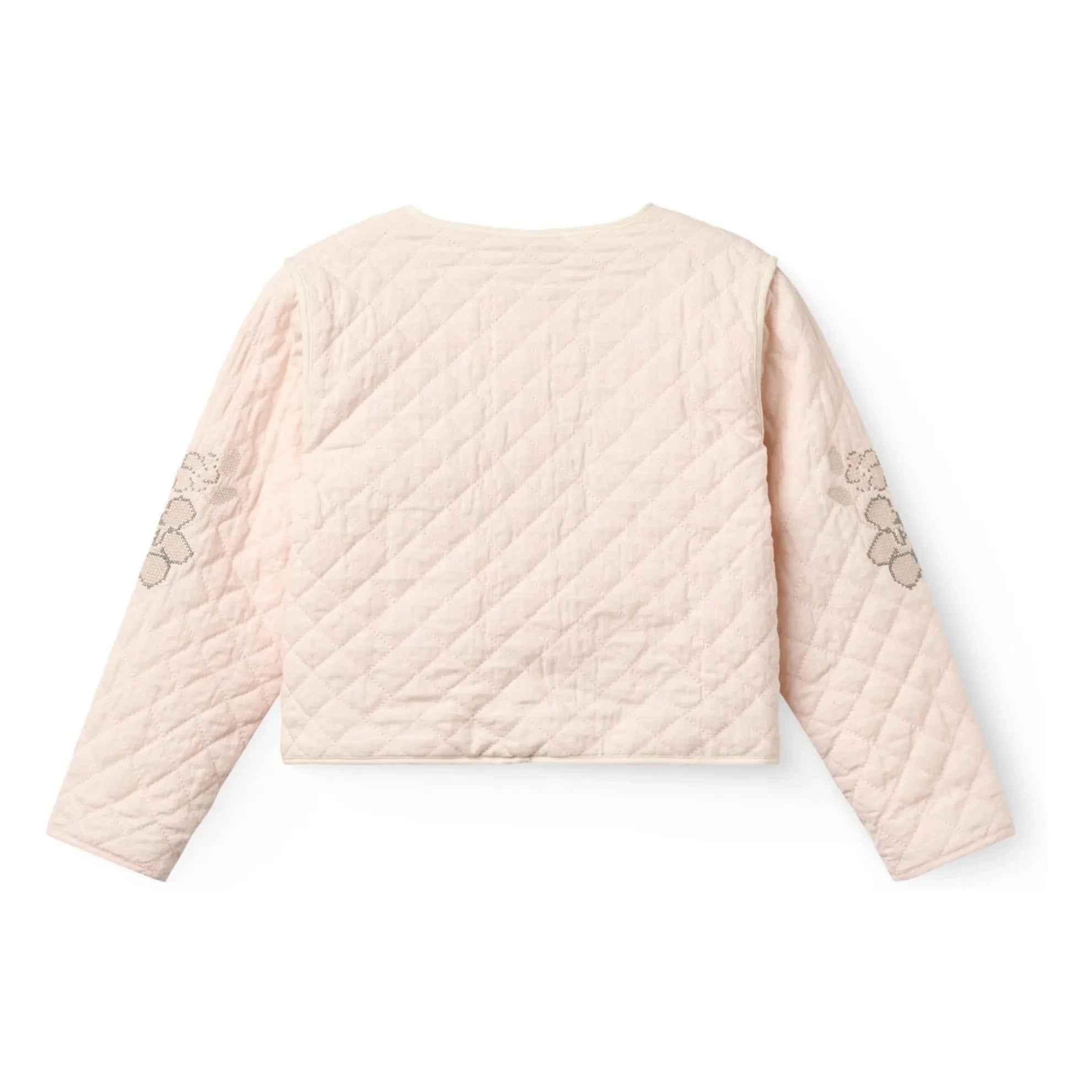 Copenhagen Colors - Organic Cotton Embroidered Quilted Jacket | Lychee Pink