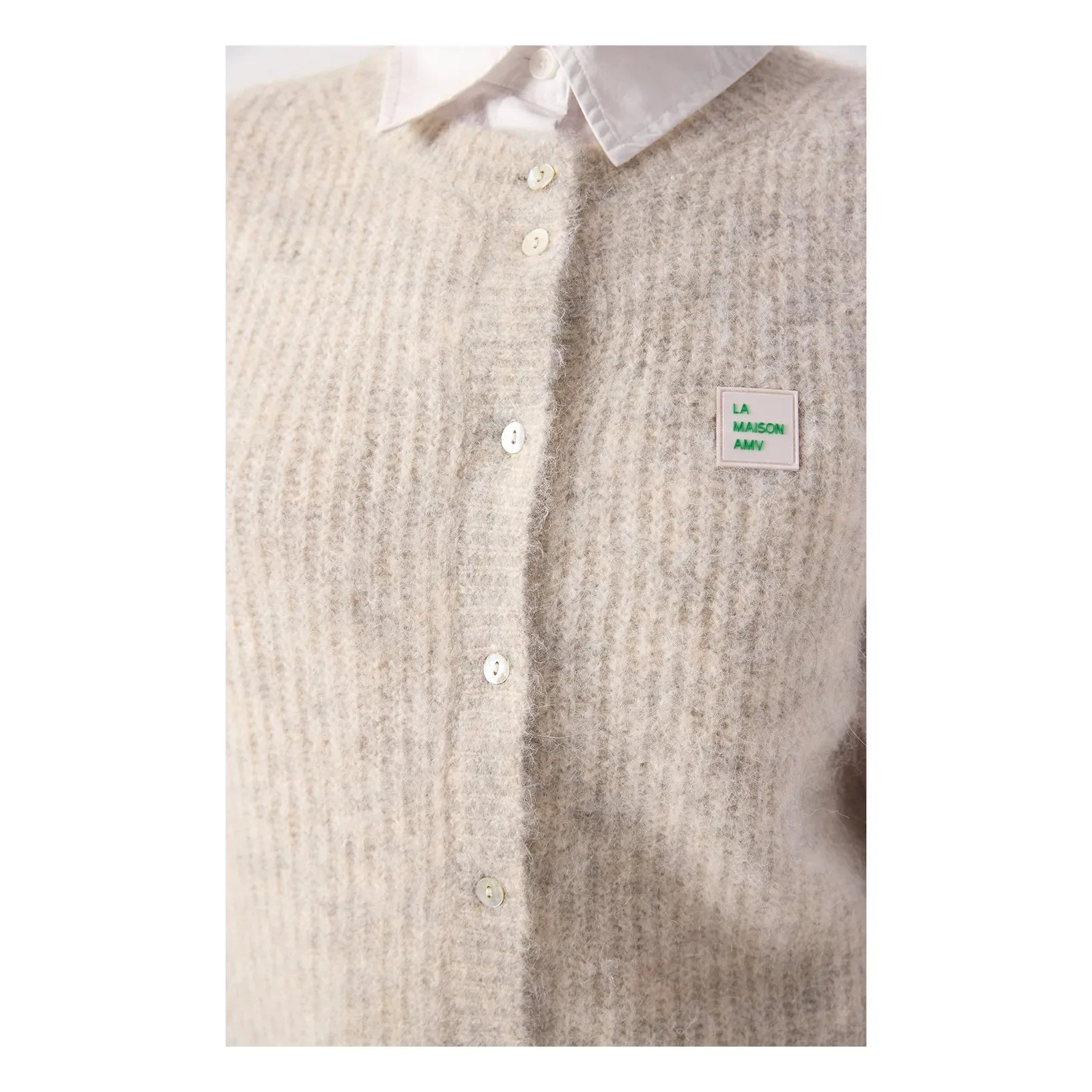 American Vintage - East Alpaca Hırka | Gri melanj