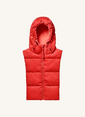 Fudoon - Wendbare Samt-Steppjacke mit Kapuze | Mercan