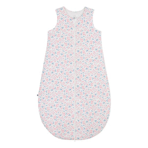 Petit Bateau - Geblümter Schlafsack aus Bio-Baumwolle | Weiß