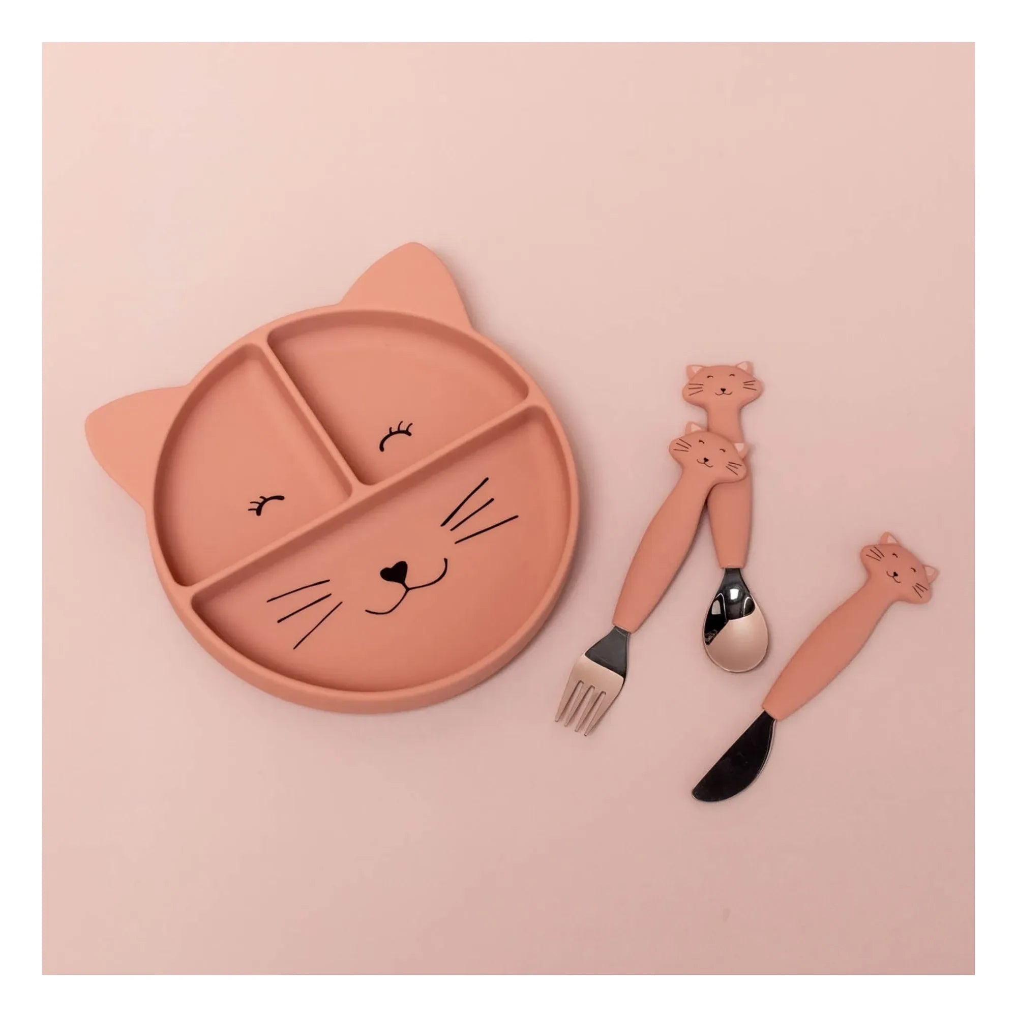 Trixie - Mrs. Cat Split Vacuum Plate | Pink