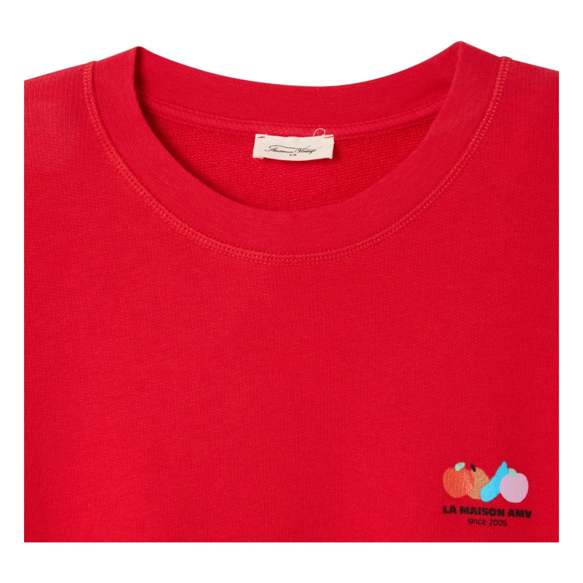 American Vintage - Atubay Cotton Sweatshirt | Tomato Red