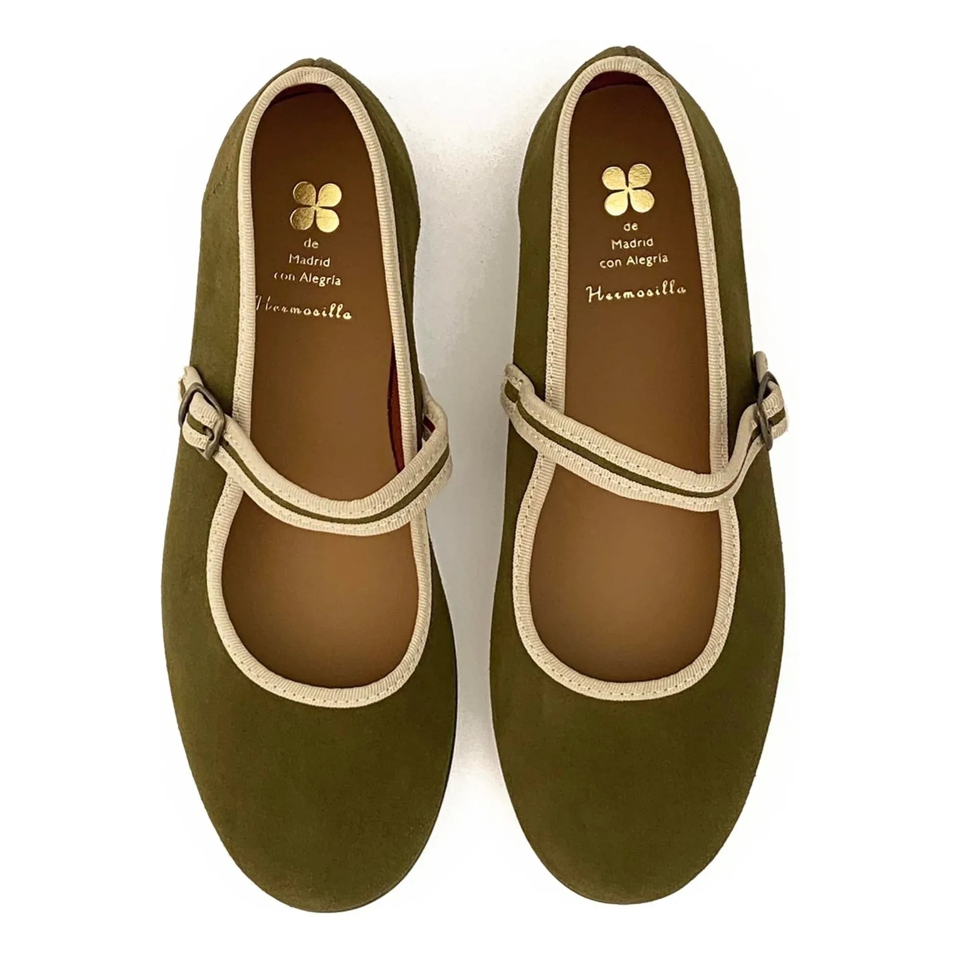 Hermosilla - Honfleur Ballerinas - Damenkollektion | Khaki