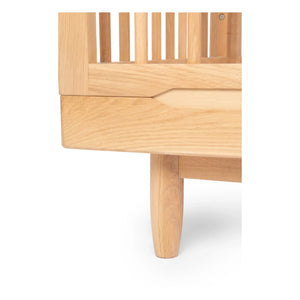 Nobodinoz - Pure Convertible Baby Crib 70x140 cm | Oak