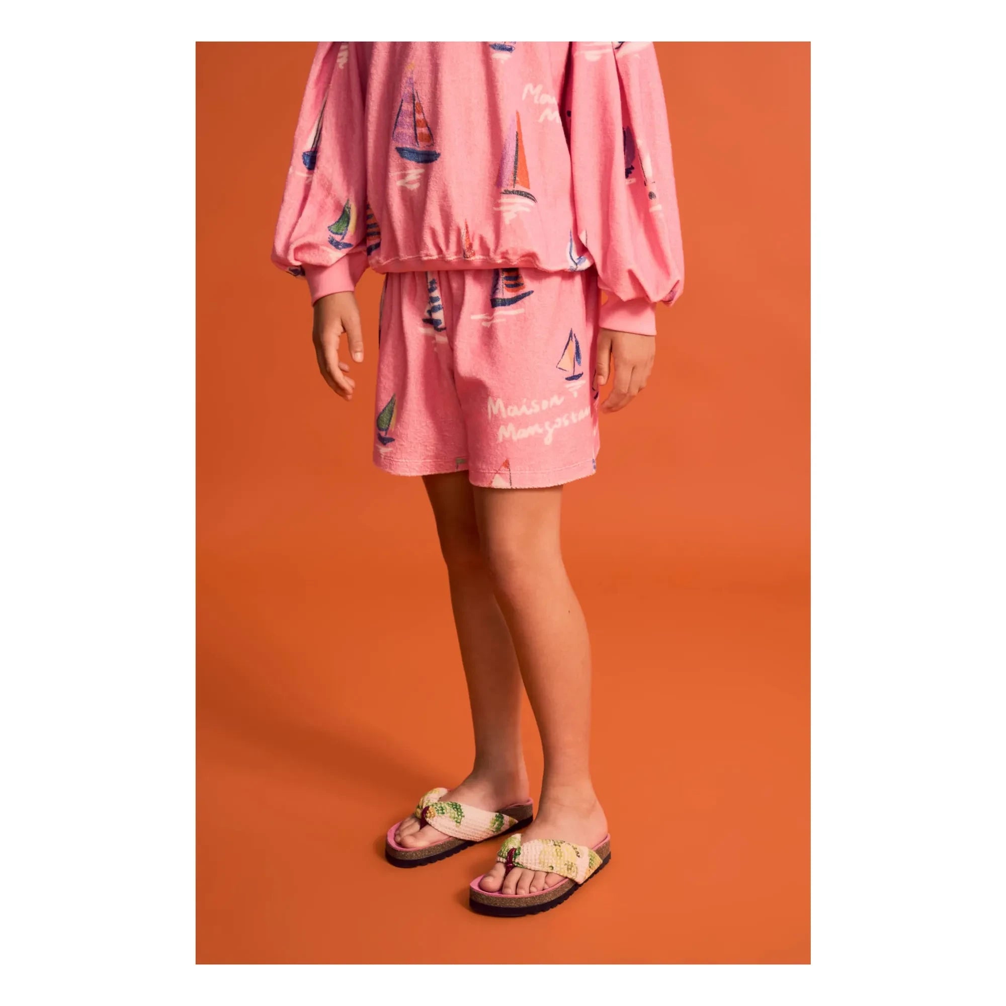 Maison Mangostan - Voiles Eponge şort | Pembe
