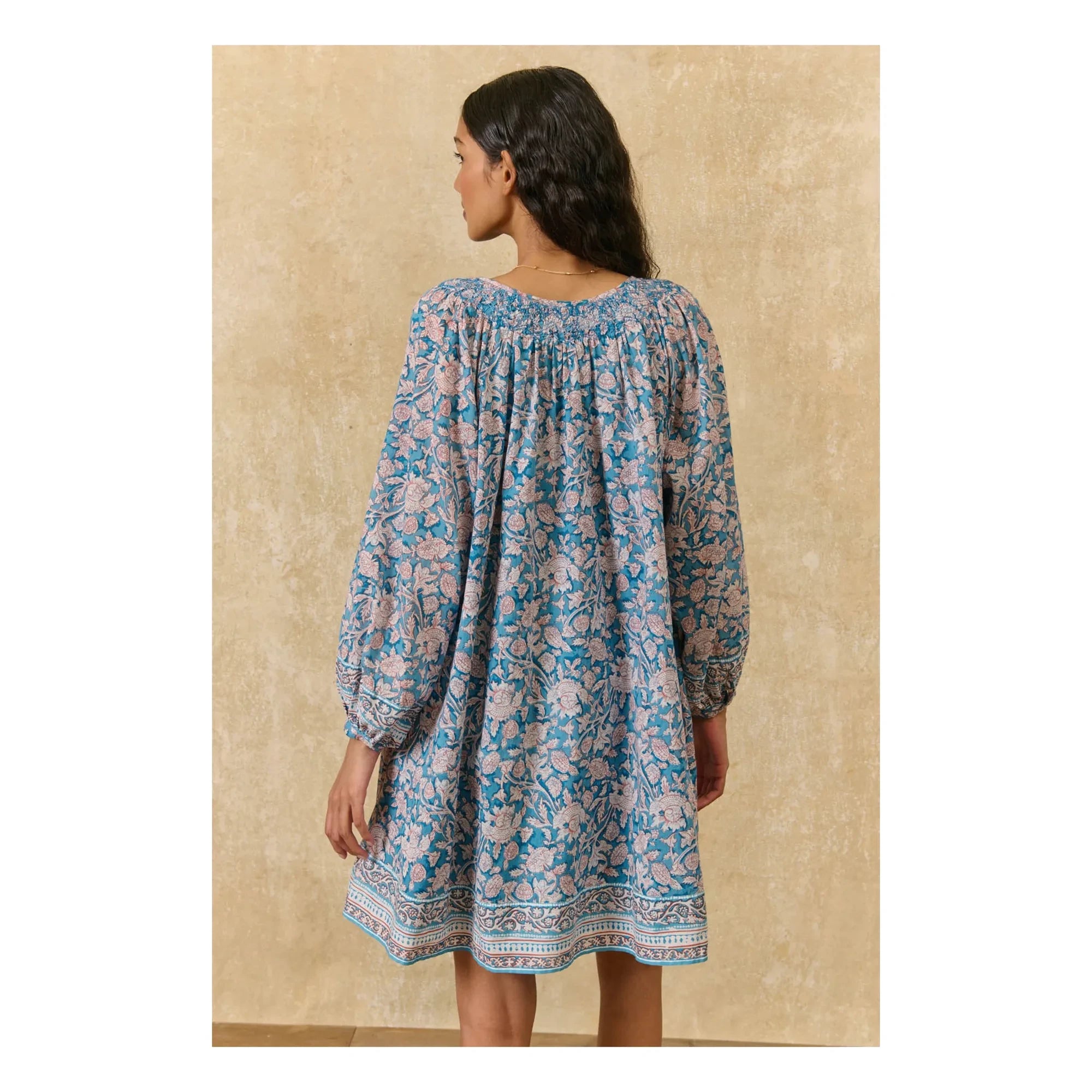 Louise Misha - Janice Organic Cotton Dress | Blue