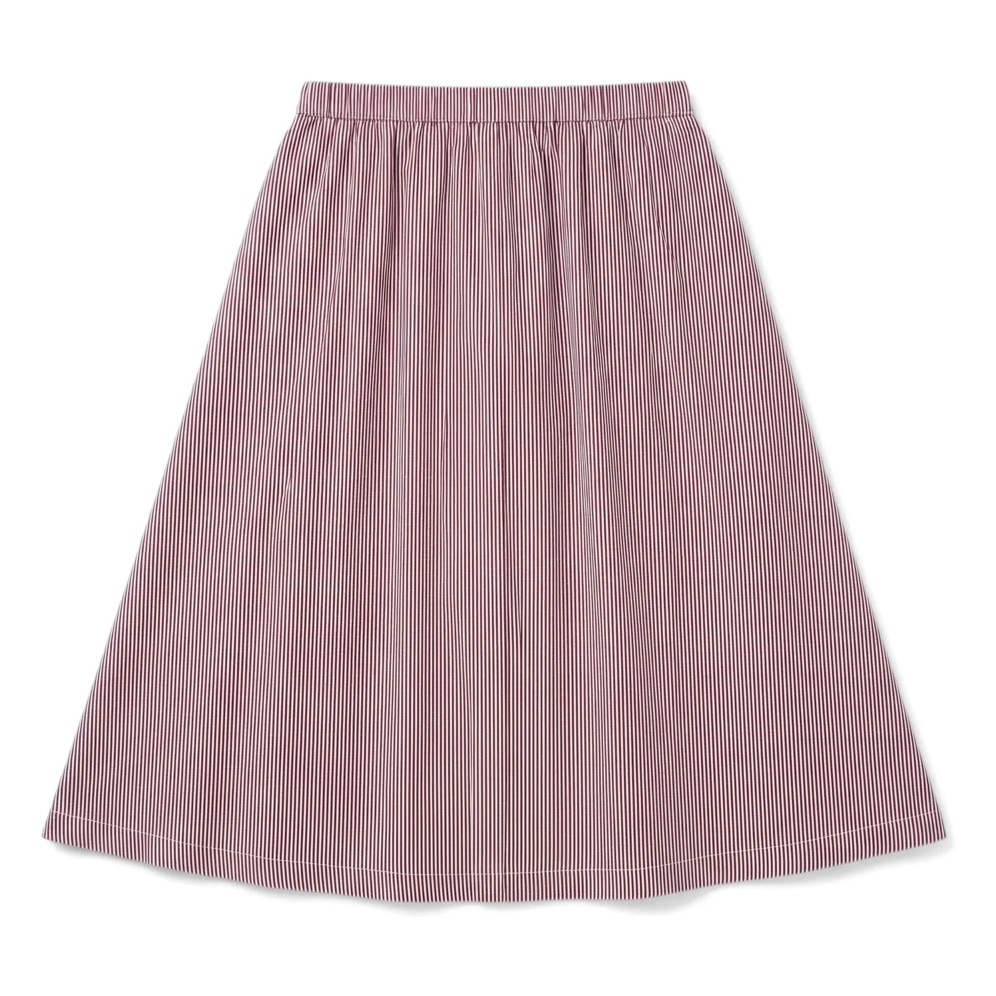 Finger in the Nose - Striped Lina Skirt | Brick Red