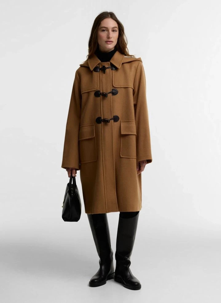 Barbour - Melody Wool Duffle Coat | Beige