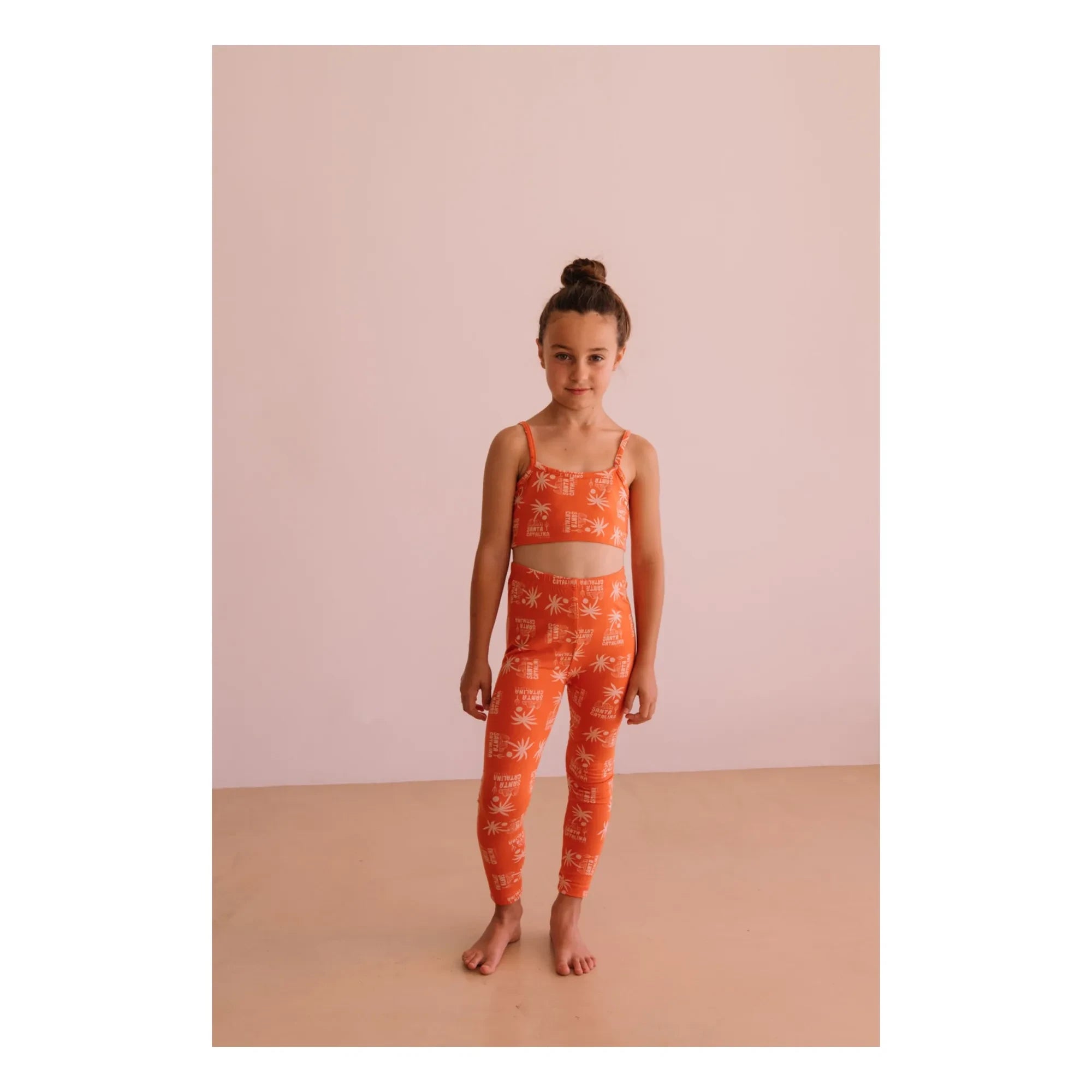 We Are Kids - Nour Palm Organik Pamuk Tayt | Turuncu