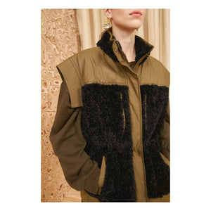 Ulla Johnson – Shiloh ärmellose Jacke | Schwarz