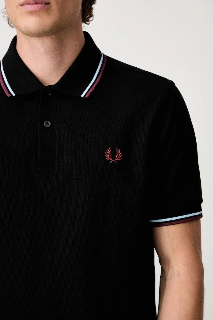 Fred Perry pamuklu yakalı erkek tişört