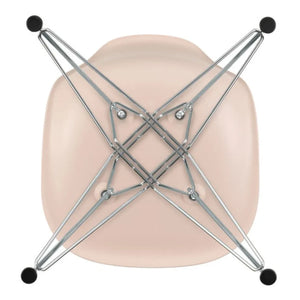 Vitra - DSR Plastik sandalye - krom çerçeve - Charles & Ray Eames | Yumuşak pembe