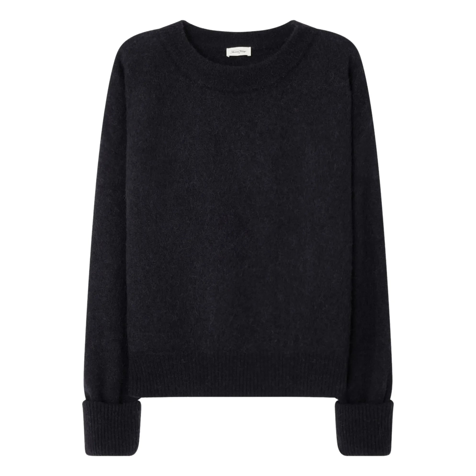 American Vintage - Vitow Alpaca and Wool Boat Neck Sweater | Black