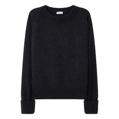 American Vintage - Vitow Alpaca and Wool Boat Neck Sweater | Black