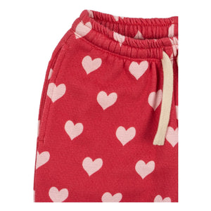 Konges Sløjd - Jogger Loupy Lou Hearts Organic Cotton | Red
