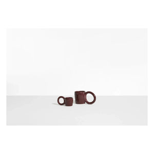 Petite friture - Donut Espressotassen, Pia Chevalier - 2er-Set | Burgund