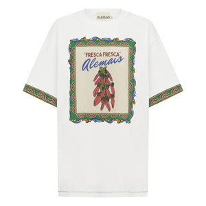 Alémais - Katerina Chilli Organik pamuklu T-shirt | Krem