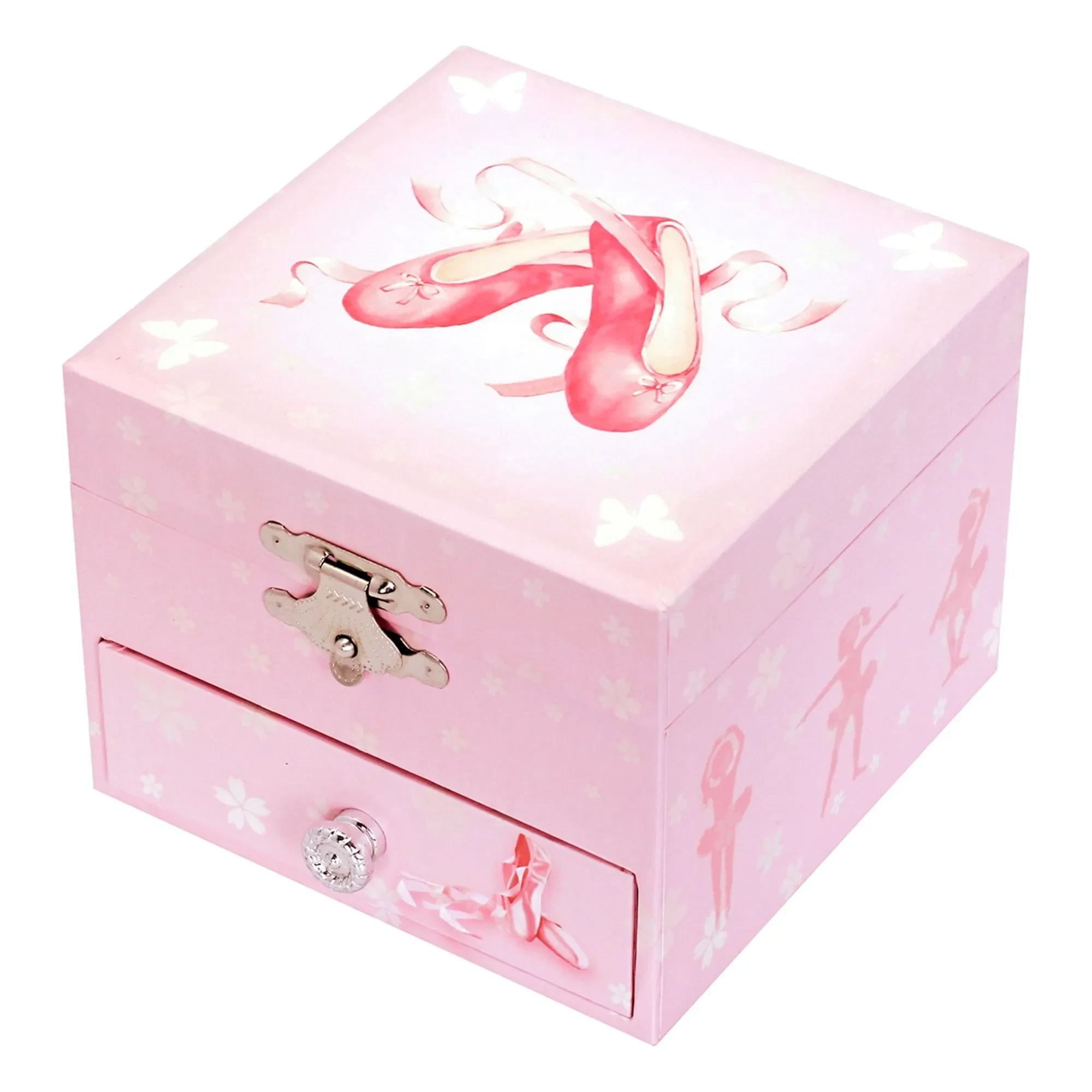 Trousselier - Glow-in-the-Dark Ballet Dancer Music Box | Pink