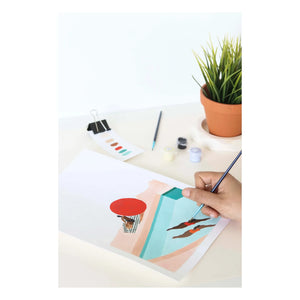 La Petite Épicerie - Numbered Coloring Kit - Saint Barthélémy by Léa Morichon